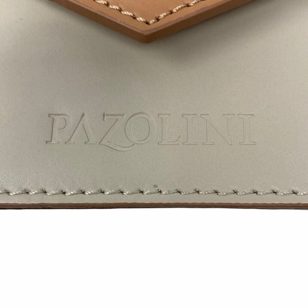 Carlo Pazolini Womens Shoulder Bag Beige Color Block Leather Magnetic Snap NEW - Picture 7 of 9